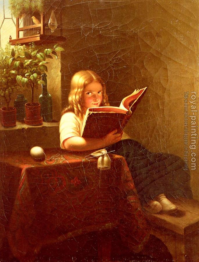 Johann Georg Meyer Von Bremen : The Reading Girl